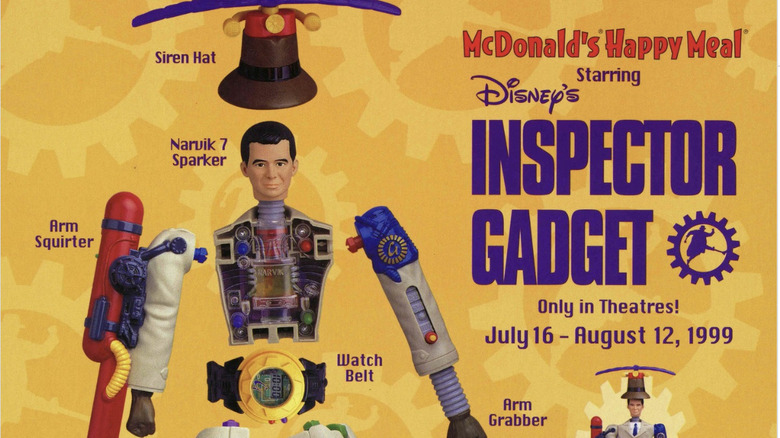 A graphic showing part of the 1999 Inspector Gadget Happy Meal Toy.