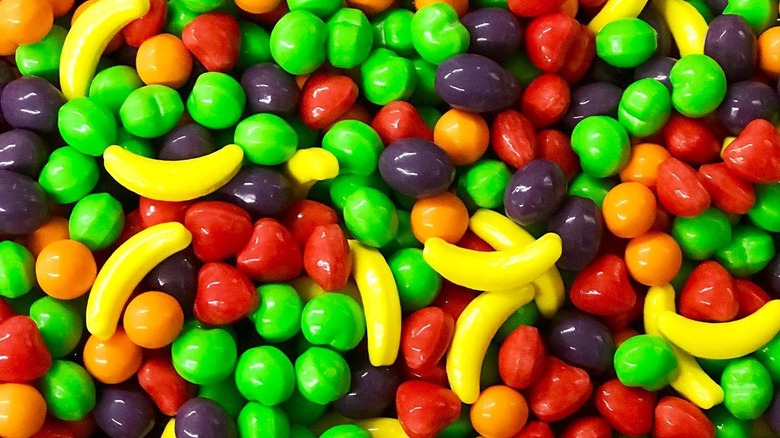 Assorted flavors of Runts candy