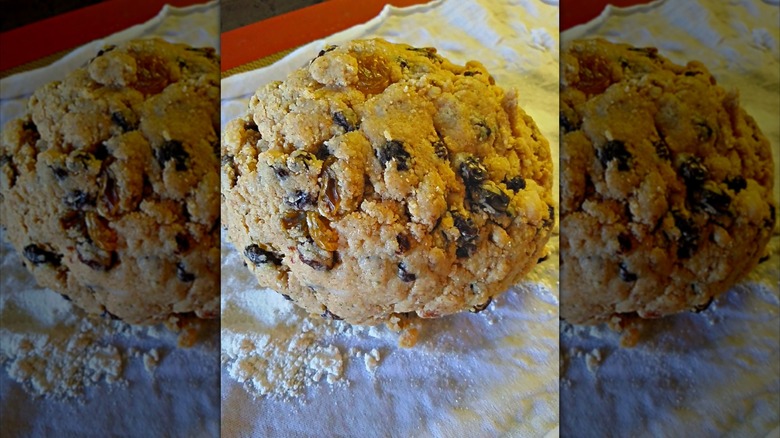 Raw clootie dumpling mirrored image