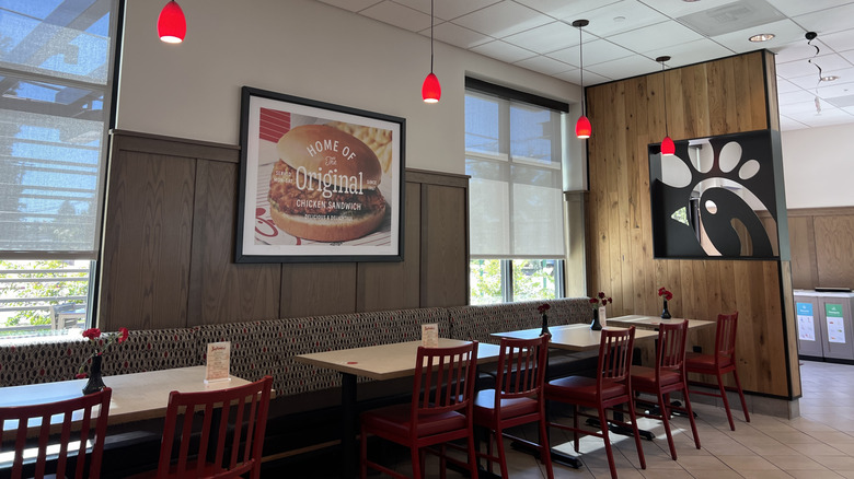 Chick-fil-a restaurant interior