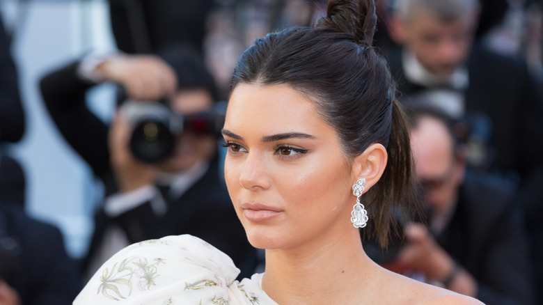 Close up of Kendall Jenner on red carpet