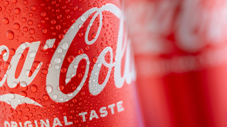 close up of a Coca-Cola can