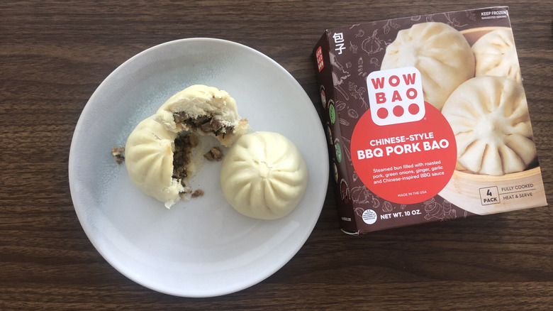 Wow Bao Chinese-style BBQ pork bao buns on a plate