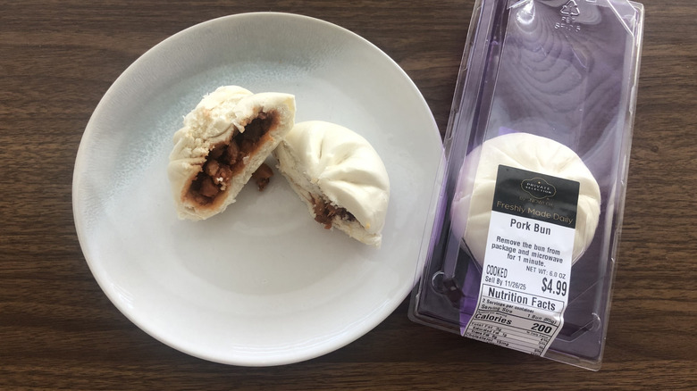 Kroger Private Selection pork buns on a plate