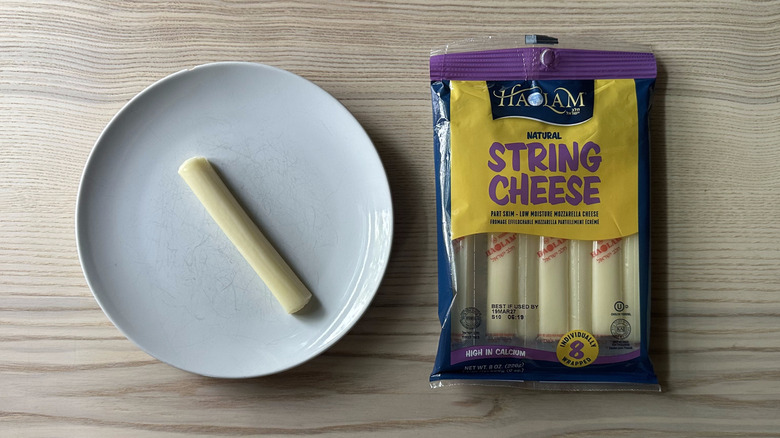 Haolam string cheese on wooden table