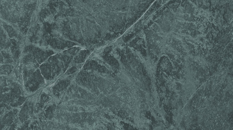 A section of green soapstone