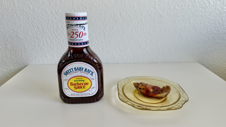 Original Barbecue Sauce bottle on a table