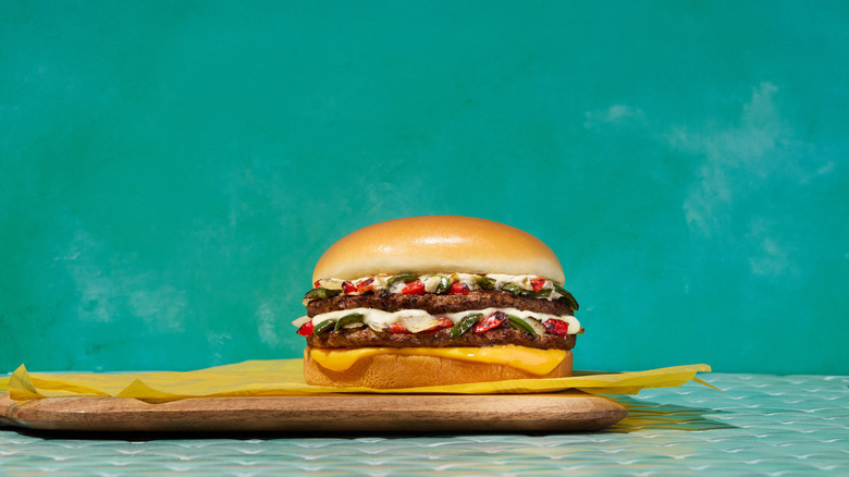 Limited-time offer Whataburger menu item on display.