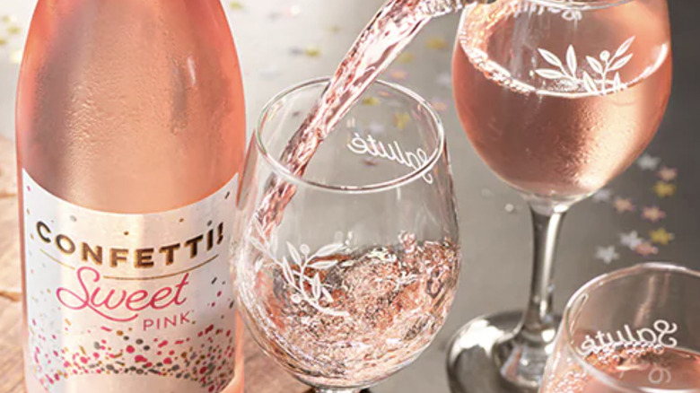 Confetti take home wine from Olive Garden