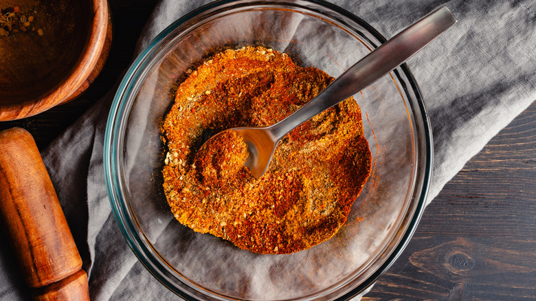Spice mix in a bowl
