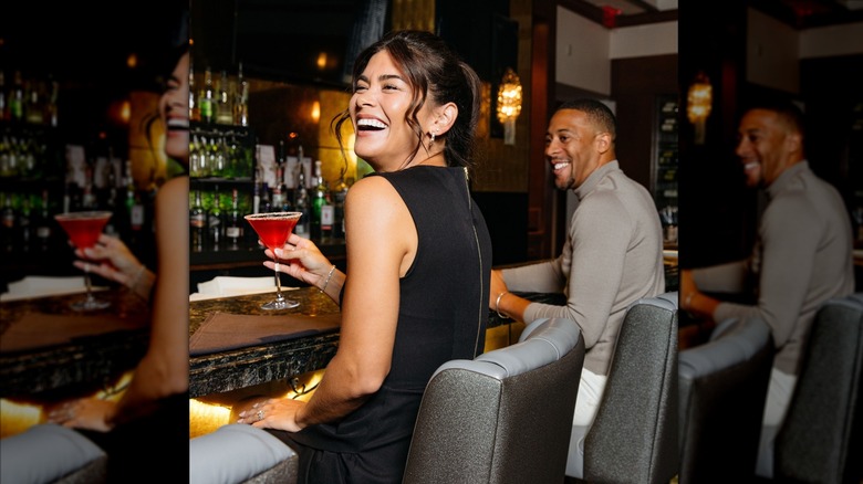 People dining at the bar at Ruth's Chris Steakhouse