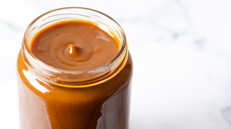 Jar of dulce de leche