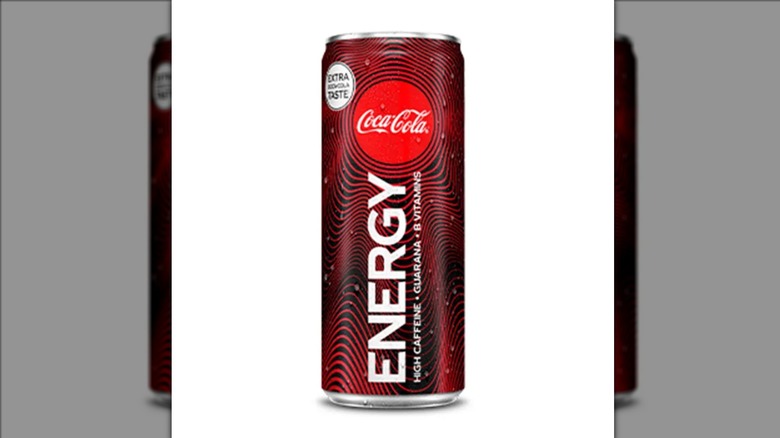 Coca-Cola Energy can on a white background