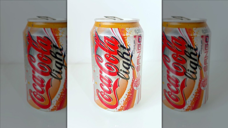 Coca-Cola Light Sango can against a white background
