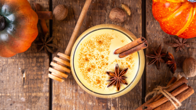 Eggnog pumpkin spiced latte