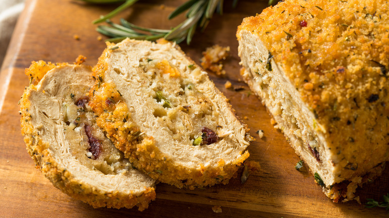 Vegan turkey alternative made with tofu