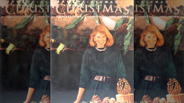 Cover of 'Christmas' featuring Stewart in front of retro Christmas decor.