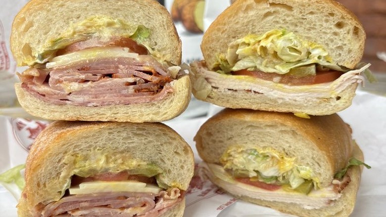 Four sandwiches from Bay Cities