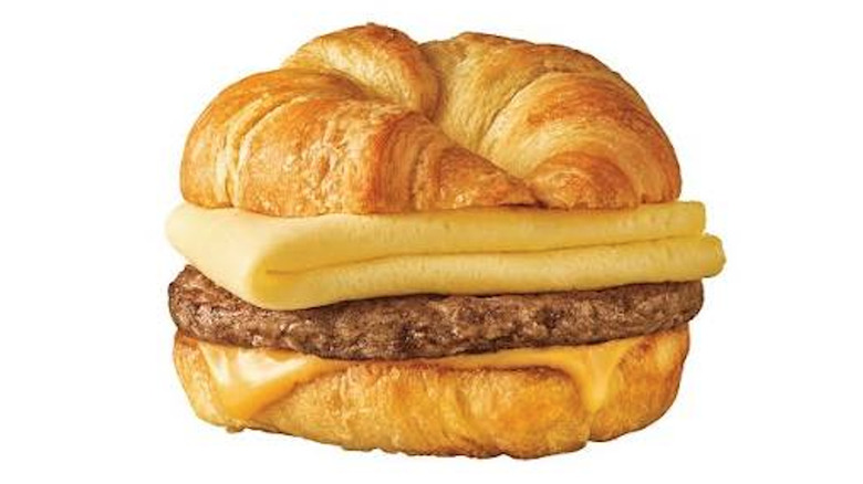 A product shot of the sausage, egg, and cheese CroisSONIC from Sonic Drive-In