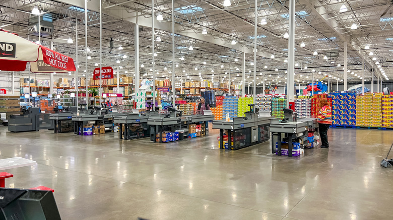 Inside of a Costco warehouse