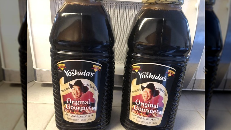 Two jugs of Mr. Yoshida's Marinade & Cooking Sauce