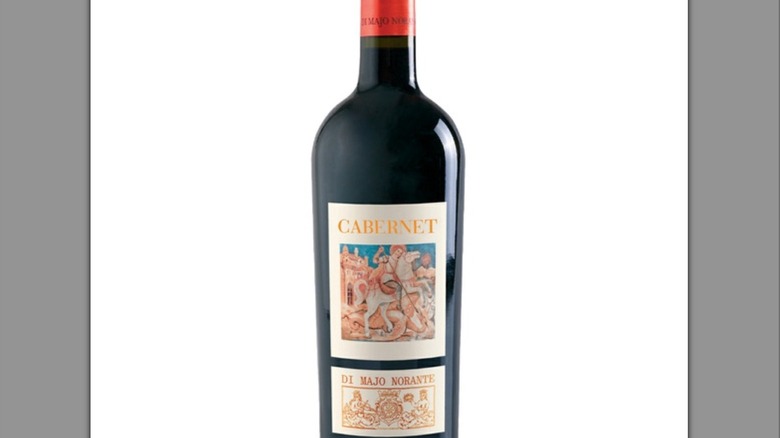 Bottles of Di Majo Norante Cabernet Sauvignon Terre degli Osci IGT