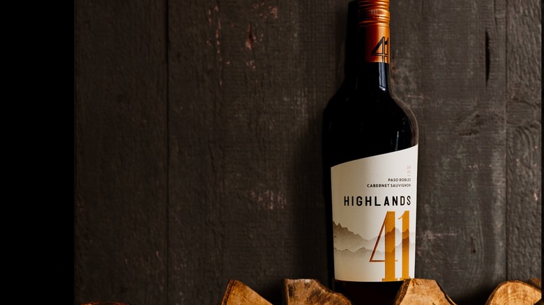 Bottle of Highlands 41 cabernet sauvignon