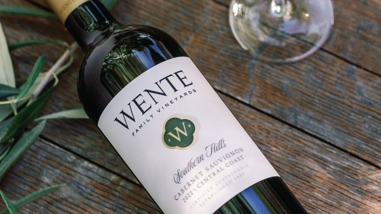Bottle of Wente Southern Hills cabernet sauvignon
