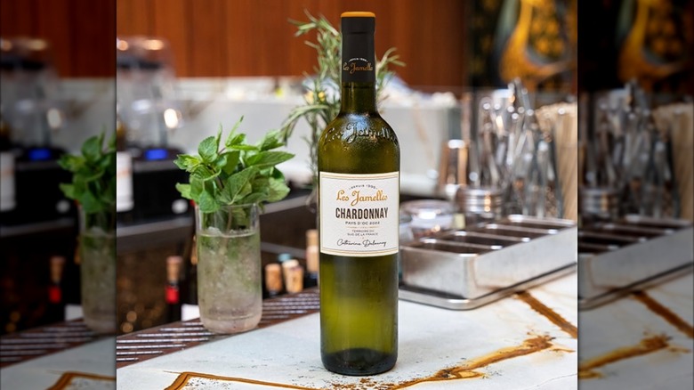 bottle of white wine