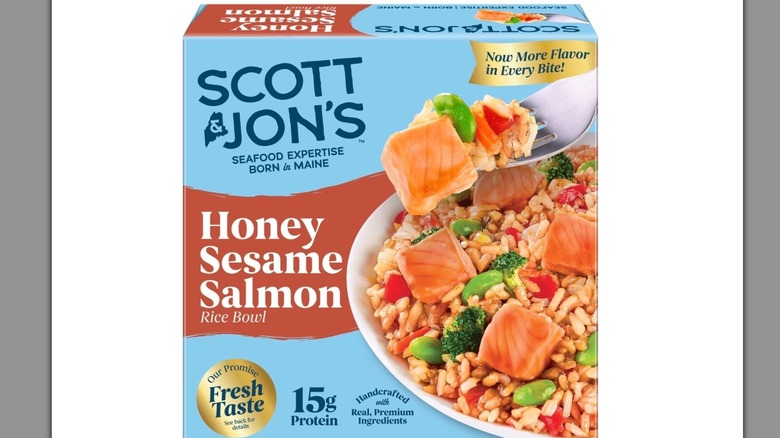 Box of Scott & Jon's Honey Sesame Salmon Rice Bowl