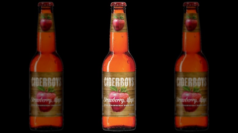 Bottle of Ciderboys strawberry magic