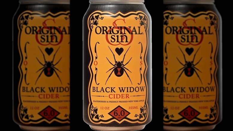 Individual can of Original Sin black widow cider