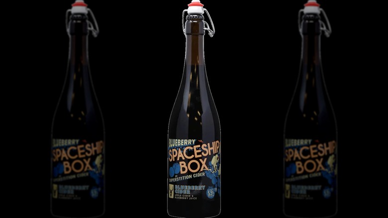 Bottle of Superstition blueberry spaceship