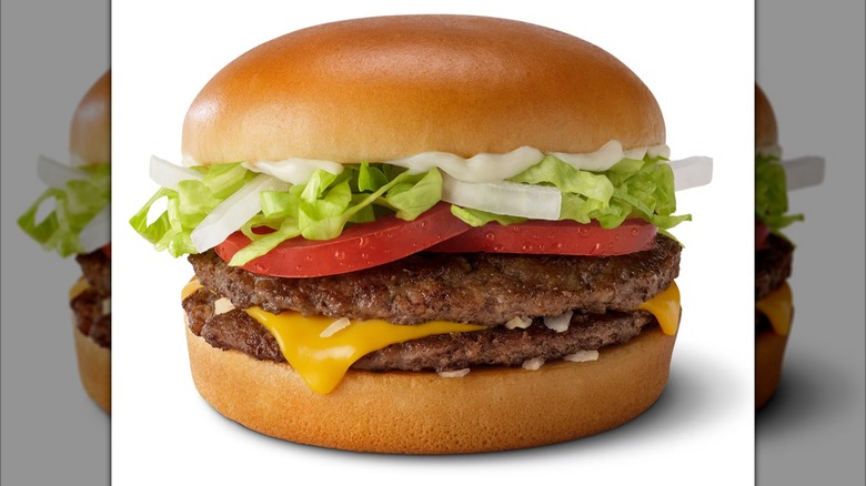 The menu photo of the McDonald's Daily Double sandwich