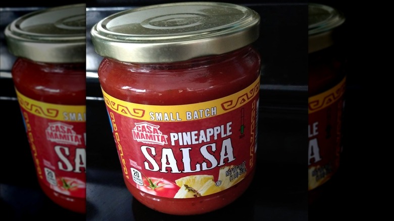 Jar of Casa Mamita pineapple salsa