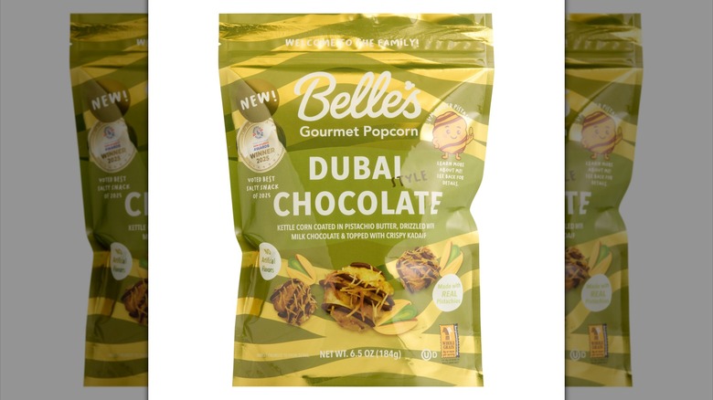 Product photo of Belle's Dubai Chocolate Popcorn