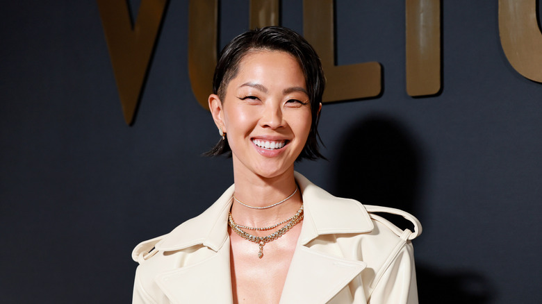 Kristen Kish smiling on a red carpet