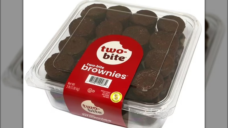 Package of Sam's Club's Two-Bite brownies