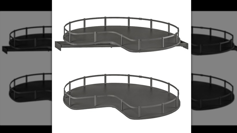 Utrusta corner base cabinet carousel