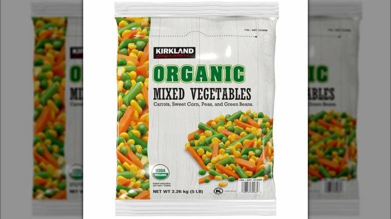Bag of Kirkland Signature Organic Mixed Vegetables
