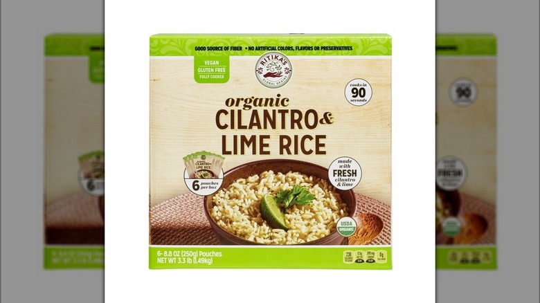Box of Ritika's Organic Cilantro & Lime Rice from Costco