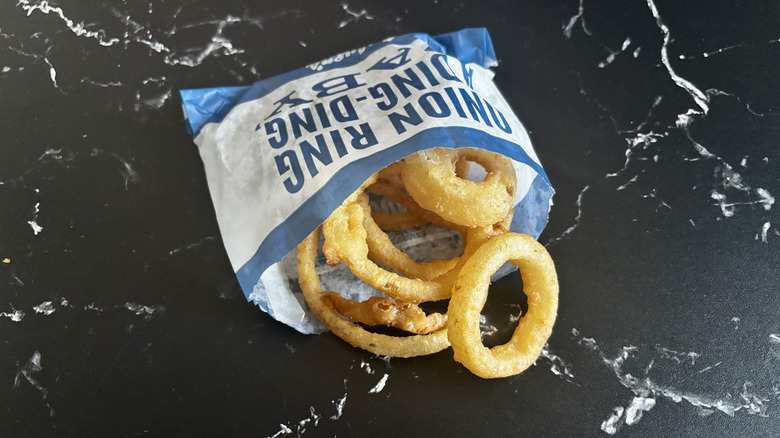 Culver's onion rings in packet