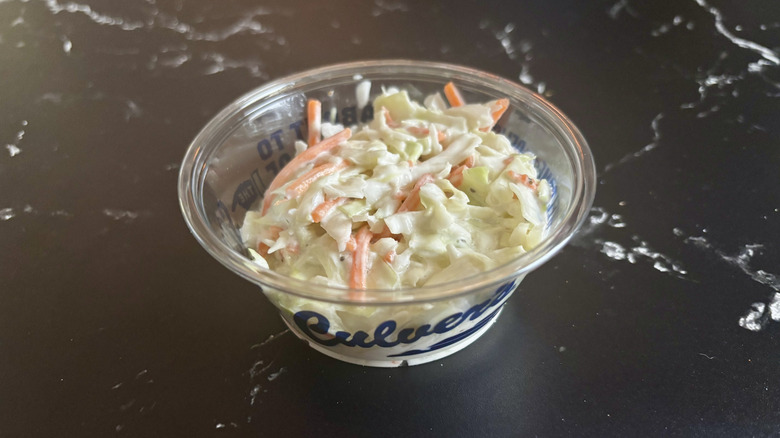 Cup of Culver's coleslaw