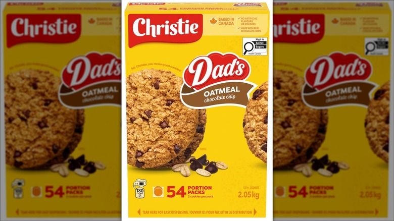 Box of Christie Dad's oatmeal cookies