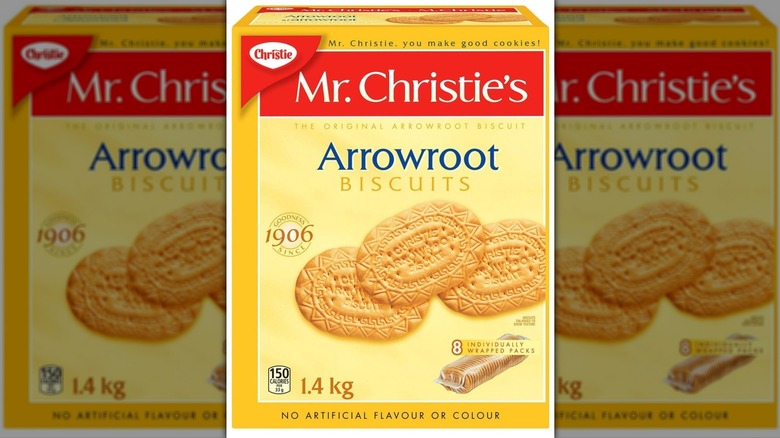 Box of Christie Mr. Christie's Arrowroot biscuits