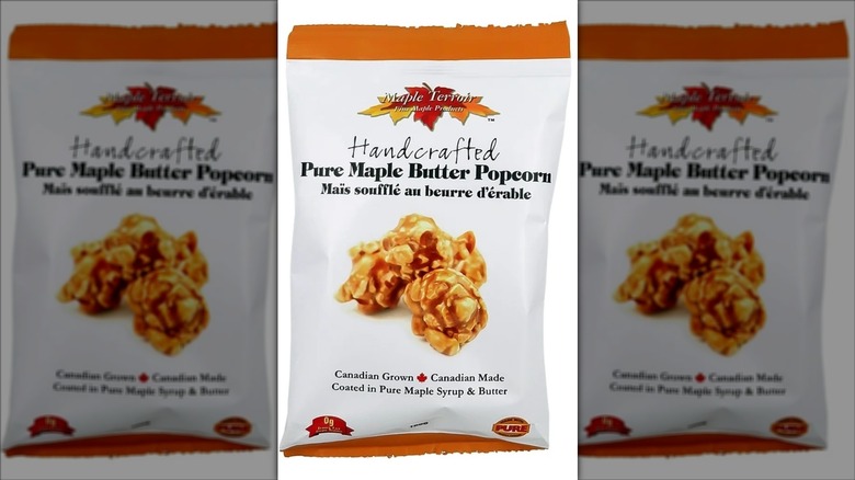 Bag of Maple Terroir pure maple syrup gourmet butter popcorn