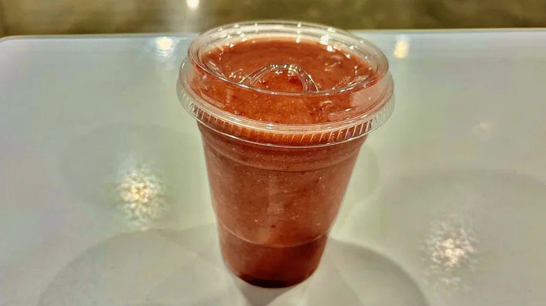 Berry smoothie on a table