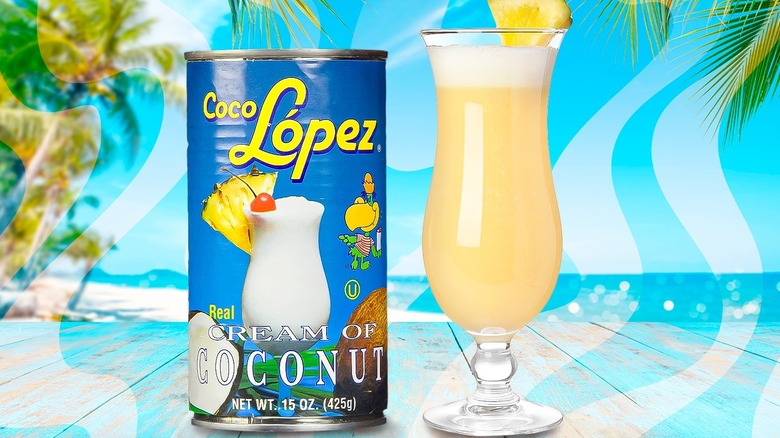 Coco Lopez can beside cocktail