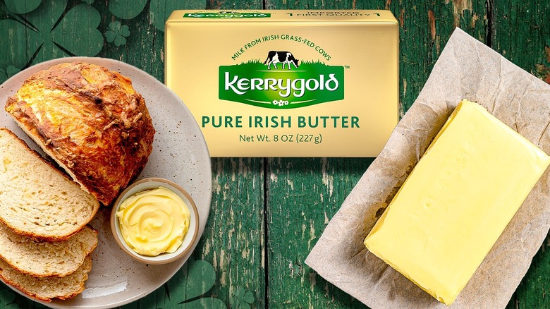 Kerrygold butter bread on plate
