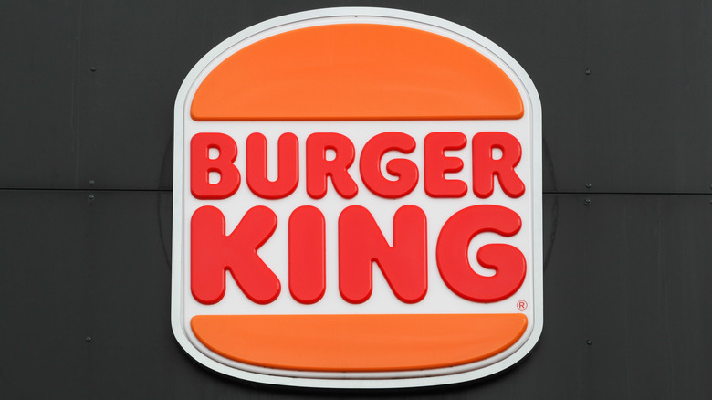 Exterior sign of a Burger King location
